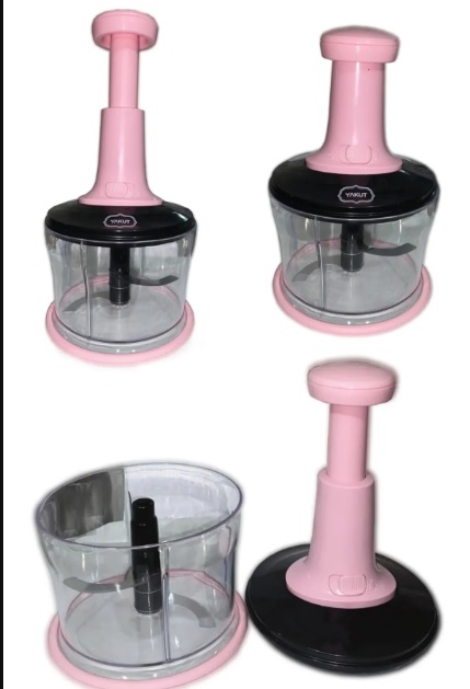 ViATOM Çelik Bıçaklı Basmalı El Rondosu Pembe