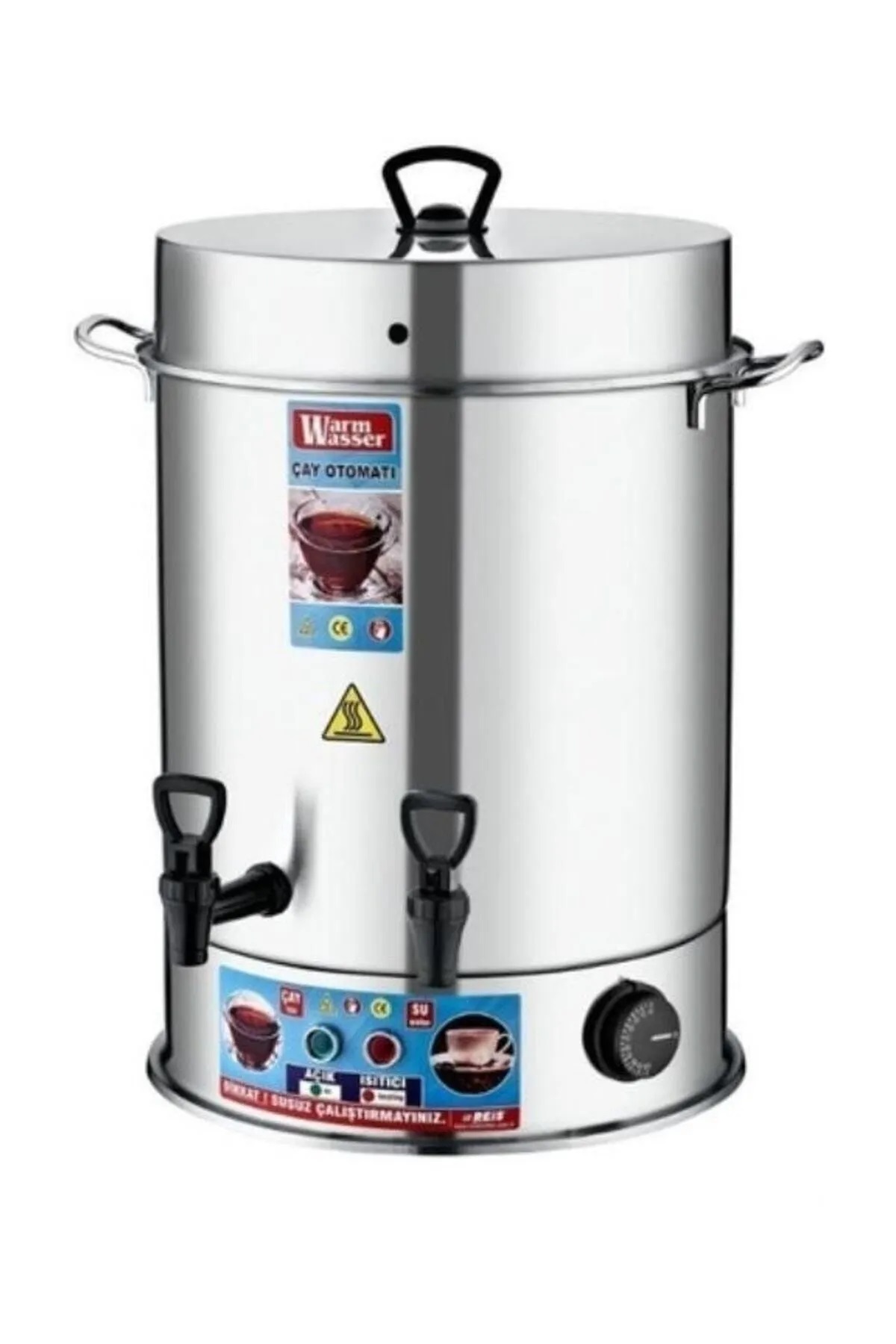 VİATOM Genel Markalar 80 Bardak Çelik Çay Otomatı & Çay Makinesi - Semaver WW40