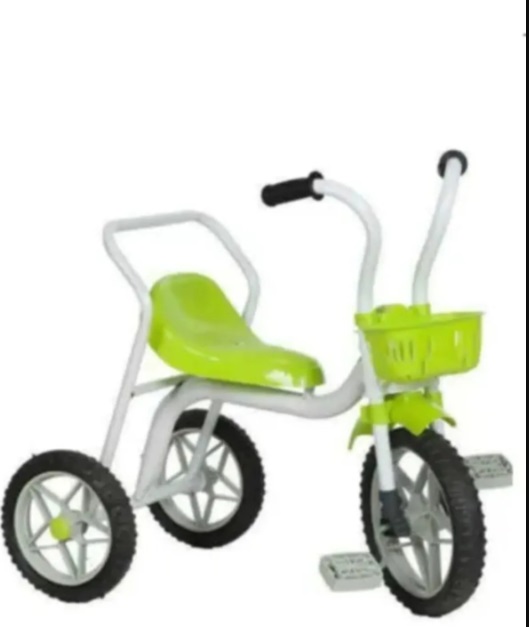  VİATOM 3 Tekerlekli Bisiklet Sepetli Çocuk Bisikleti Yeşil 3 Teker Çocuk Bisikleti