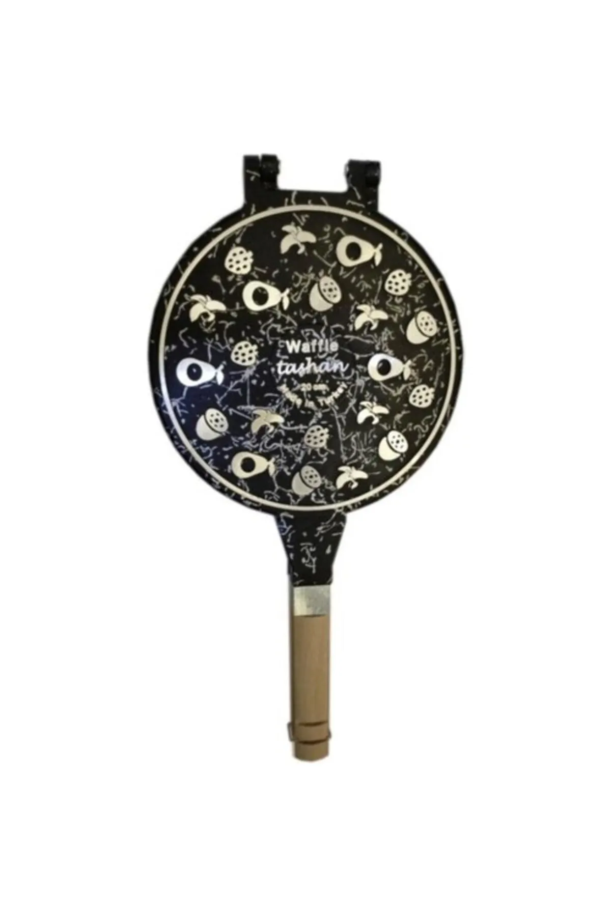 Taşhan Granit Döküm Lüx Waffle Tavası (AHSAP SAPLI)