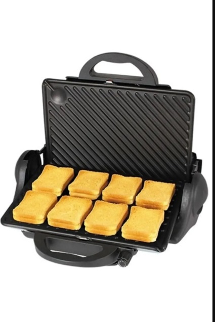 ViATOM Elektrikli 8 Dilim Siyah Tost Makinesi Izgara