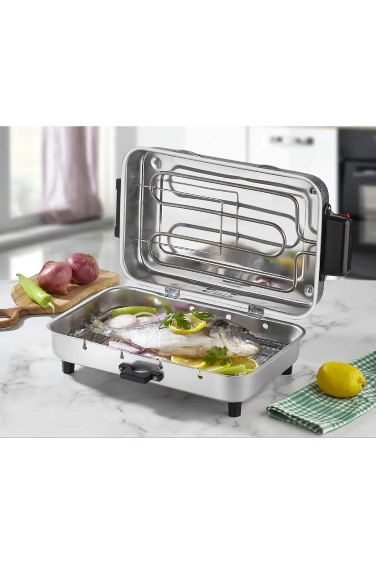 Taner Standart Boy Elektrikli Izgara Mangal Barbekü 31*21 cm - 850 W Tnrz1700